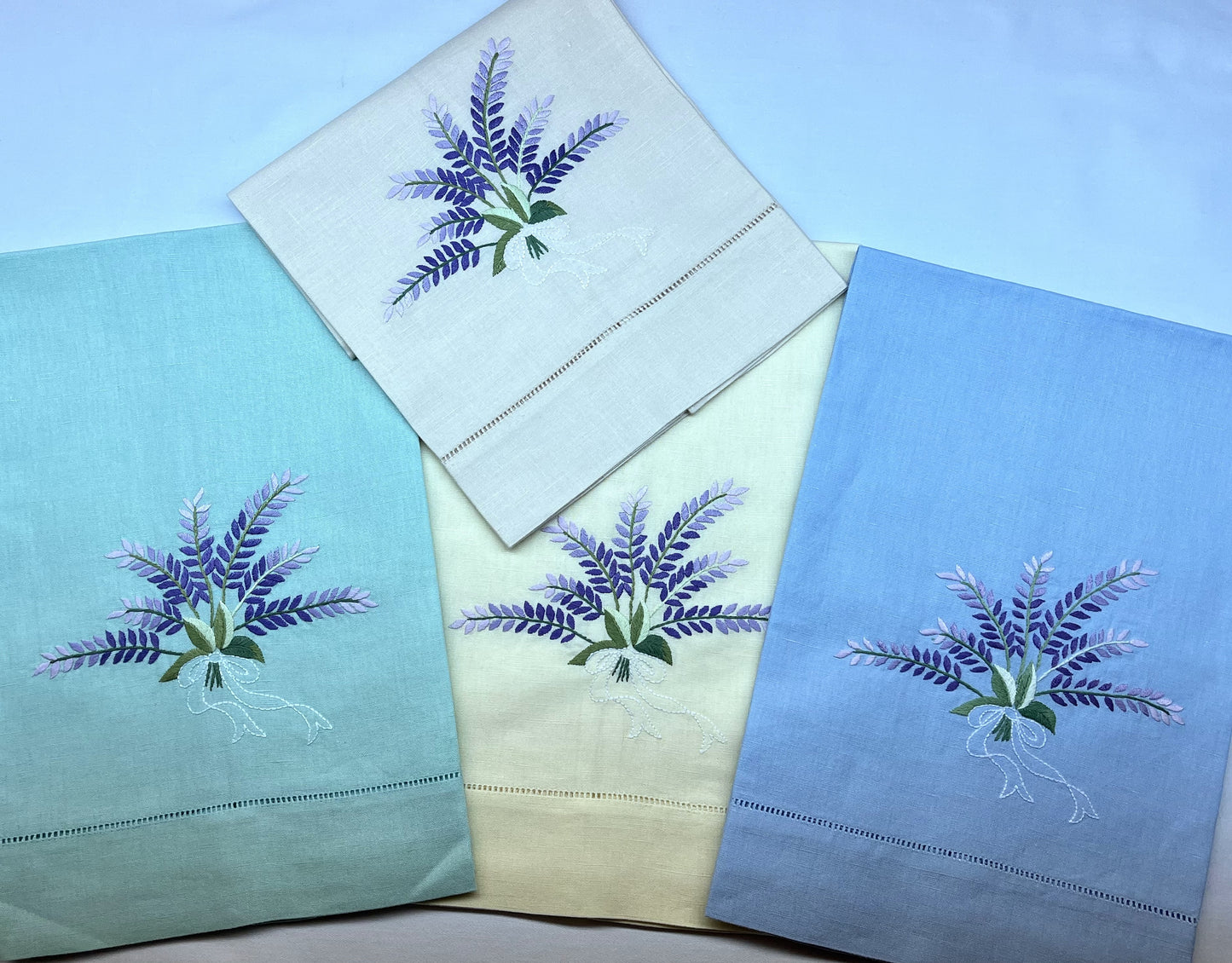 TW-02-Lavender, Towels (Hand Embroidered)