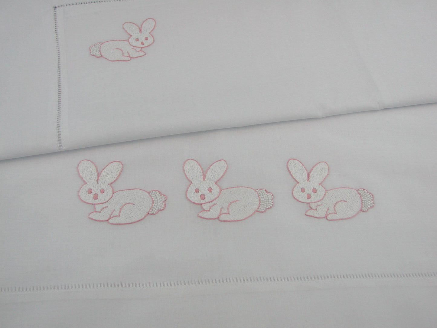 BBS-05-Jolly Bunny,  Baby Bedsheet (Hand Embroidered)